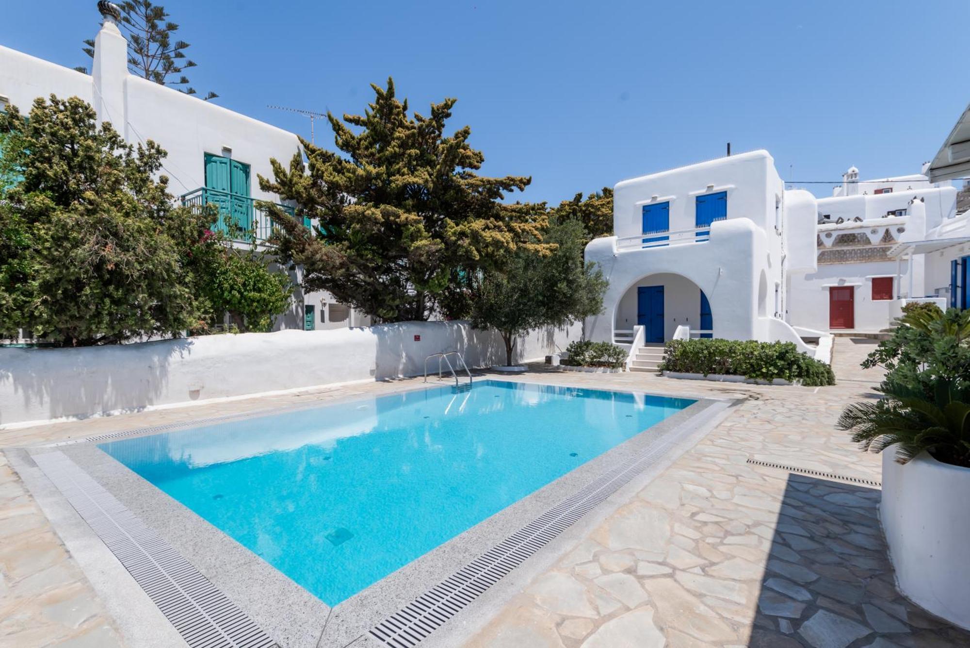 Olive Tree Mykonos Town Semi-Basement Apartment Luaran gambar